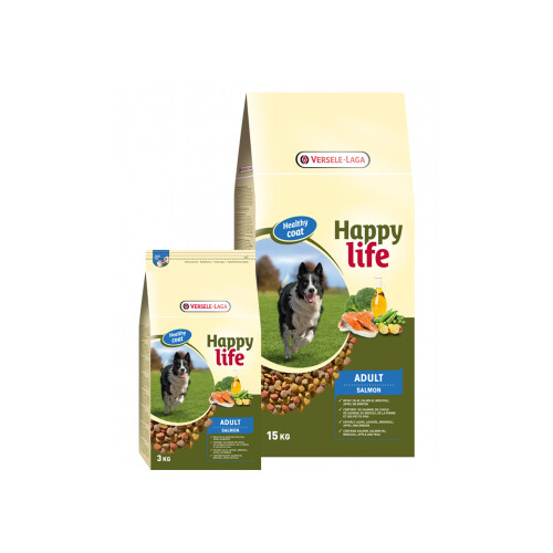 Hundefutter mit Lachs - Happy Life 15 kg