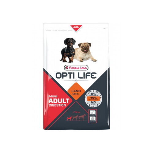 Hundefutter Digestion Mini glutenfrei Lamm - Opti Life 2,5 kg
