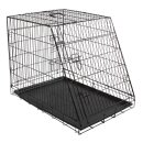 Hunde Gittertransportbox - Kerbl zweitürig, 75 cm x...