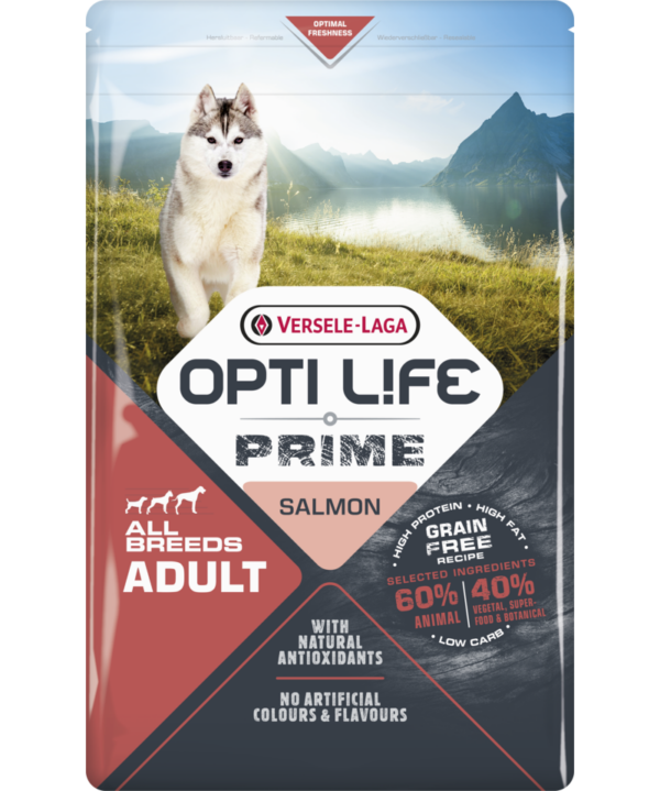 Hundefutter getreidefrei Lachs - Opti Life Prime