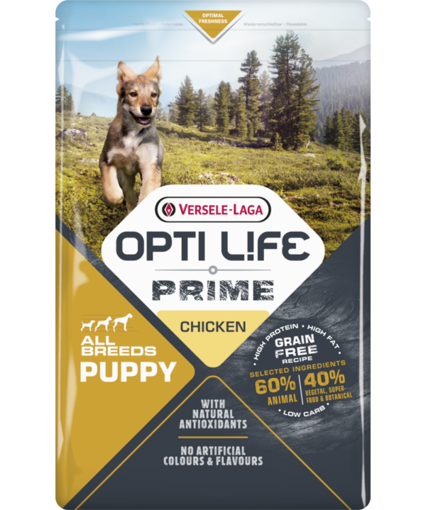 Puppy Hundefutter getreidefrei Huhn - Opti Life Prime