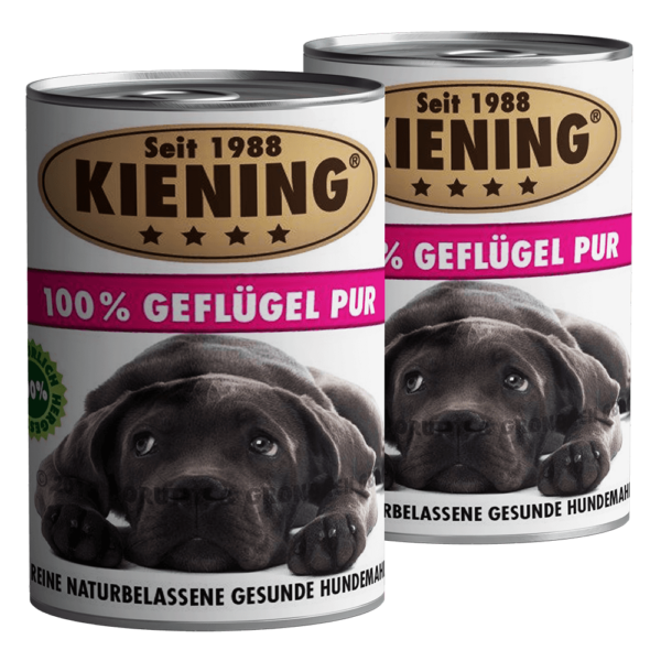 Getreidefreies Hundefutter 100 % Geflügel pur - Kiening